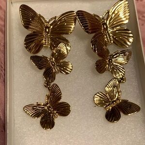 Park Lane Gold Butterfly Dangle Earrings - Women’s Fashion Jewelry